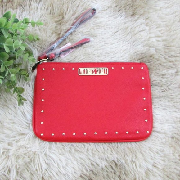 Victoria's Secret Faux Leather Studded Wristlet Bag - Picture 4 of 10